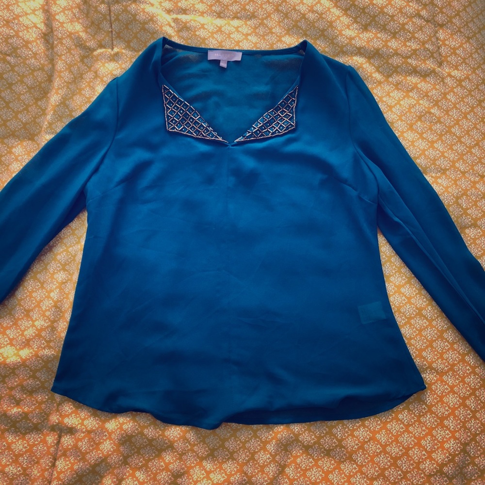 Beaded Sheer Top